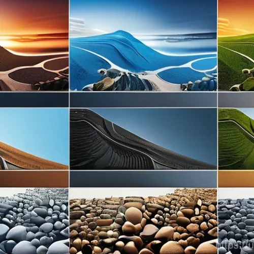 부르키나파소의 민속 공예품 및 전통 시장 - Here are three detailed image generation prompts in English, based on the provided text: